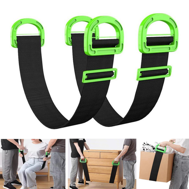 Crossfit Lifting - สายรัดสำหรับเคลื่อนย้ายเฟอร์นิเจอร์ รับน้ำหนักได้ 300 กก., สายรัดยกและขนย้ายสำหรับงานหนักเพื่อการขนย้ายที่ง่ายดาย, ชุดอุปกรณ์สำหรับเคลื่อนย้ายเครื่องใช้ไฟฟ้าและกล่อง