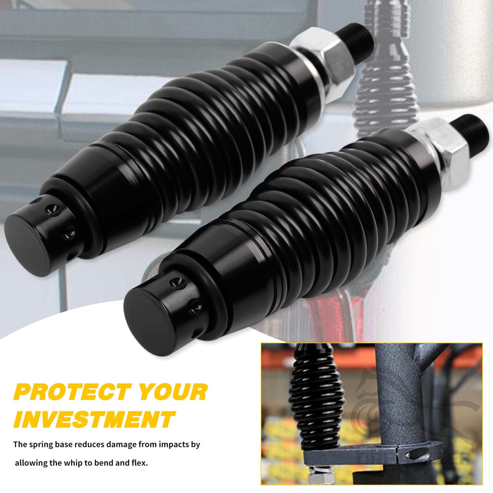 1 คู่ UTV แส้ไฟฤดูใบไม้ผลิ LED - Crossfit Lifting บทวิจารณ์และราคา