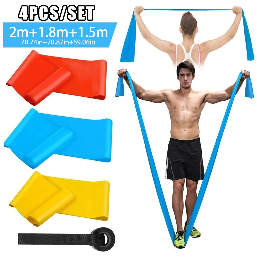 4 ชิ้น/เซ็ตยืดหยุ่นฟิตเนสแถบคว - Crossfit Workout Gear บทวิจารณ์และราคา